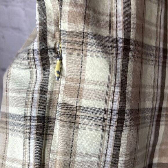 Hurley Men’s Yellow and Brown Plaid Shorts size 36 - Picture 2 of 6